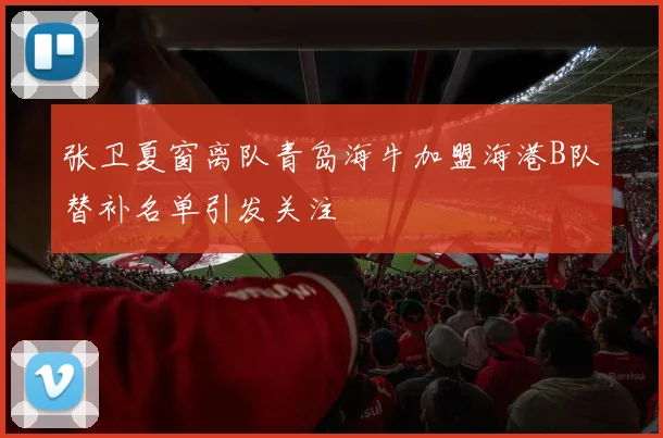 张卫夏窗离队青岛海牛加盟海港B队替补名单引发关注